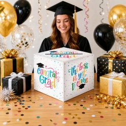 Grad Girl Large 31cm Card Box Holder